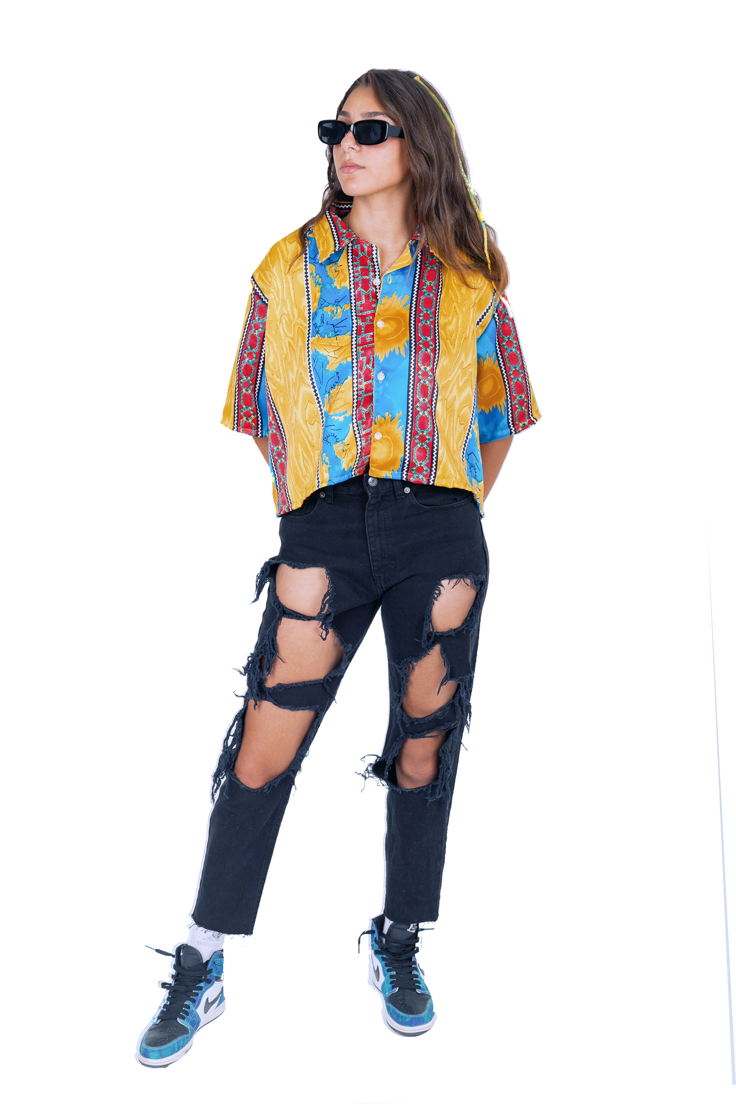 SUN LOVER CROPPED SHIRT