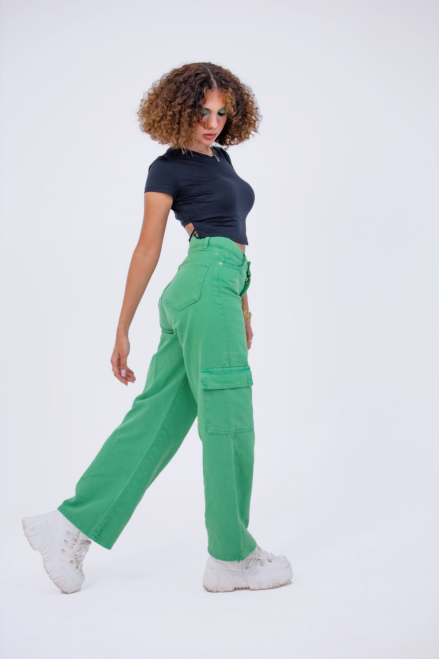 GREEN CARGO PANTS