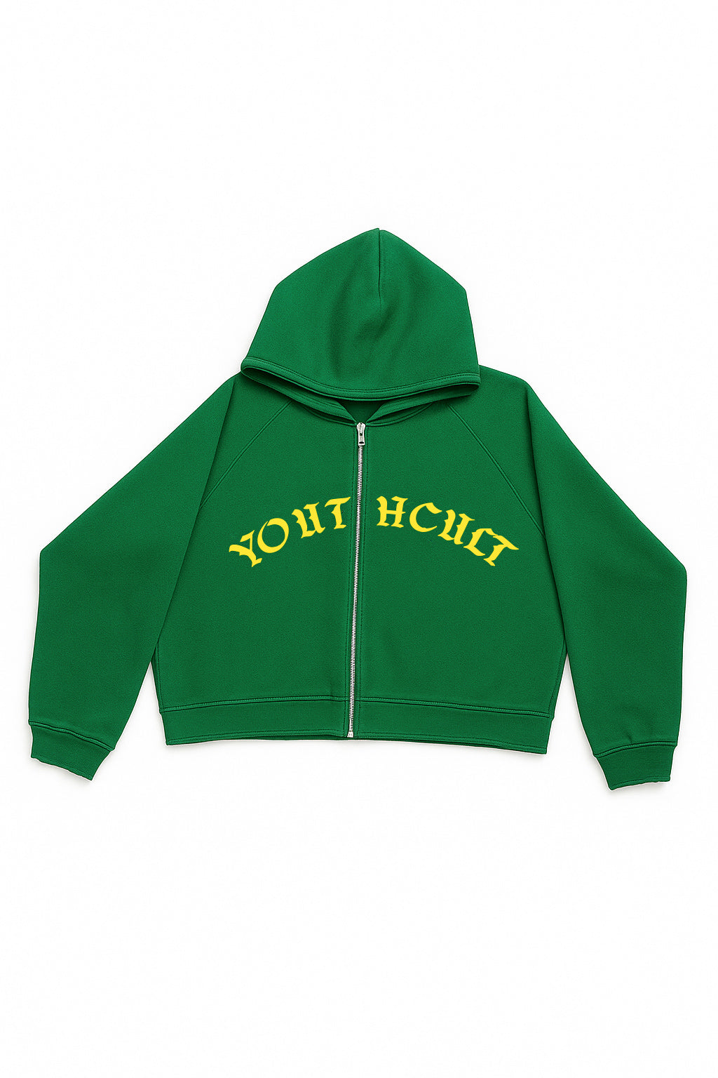 GREEN CULT ZIPPER JACKET