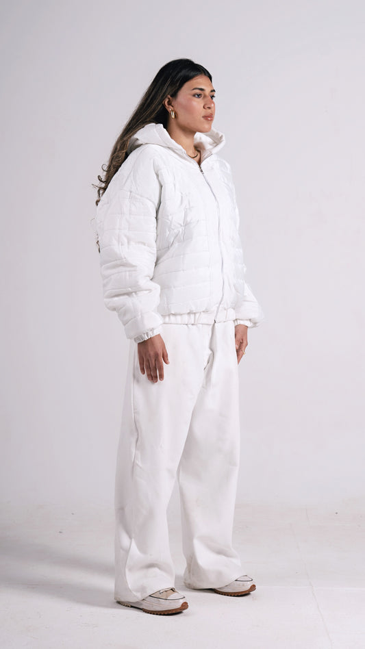 TWO FACED PUFFER JACKET OFF-WHITE