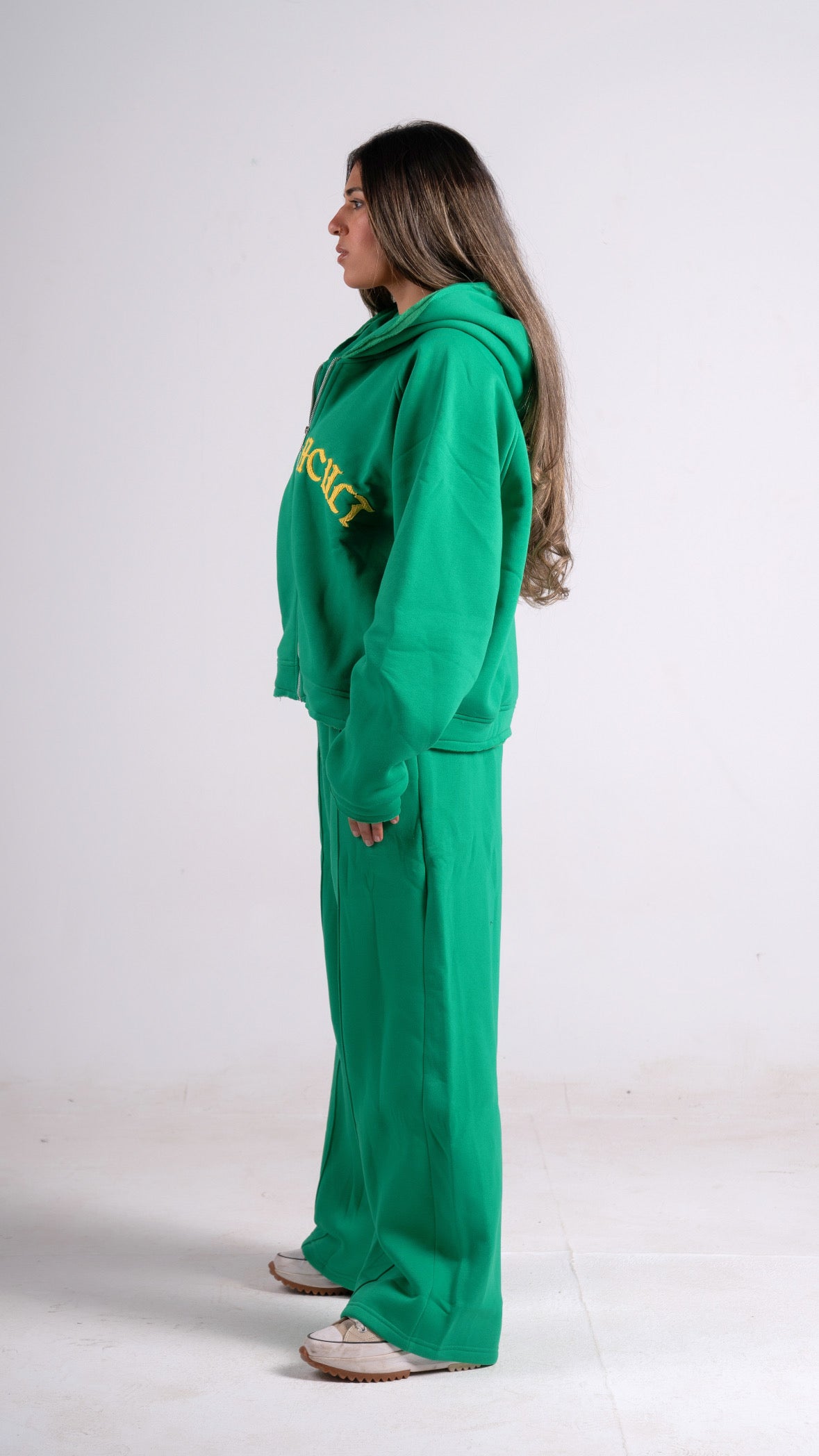 GREEN CULT ZIPPER JACKET