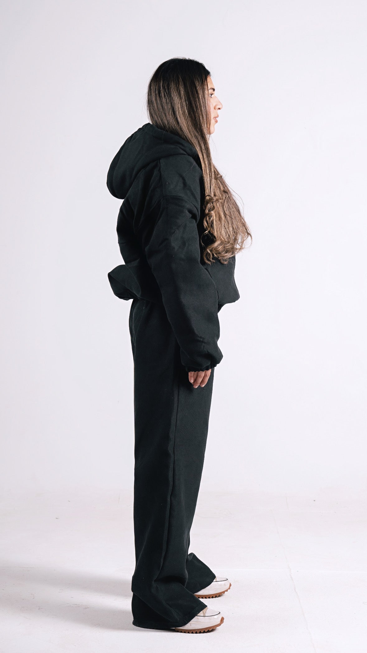 TWO FACED PUFFER JACKET BLACK