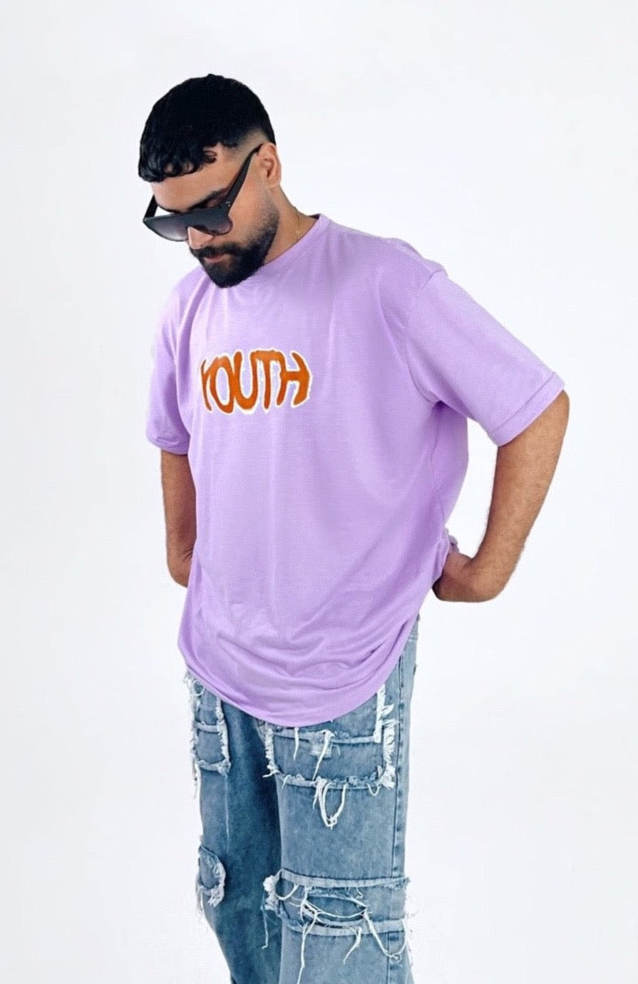 LILAC HOLOGRAPHIC TEE