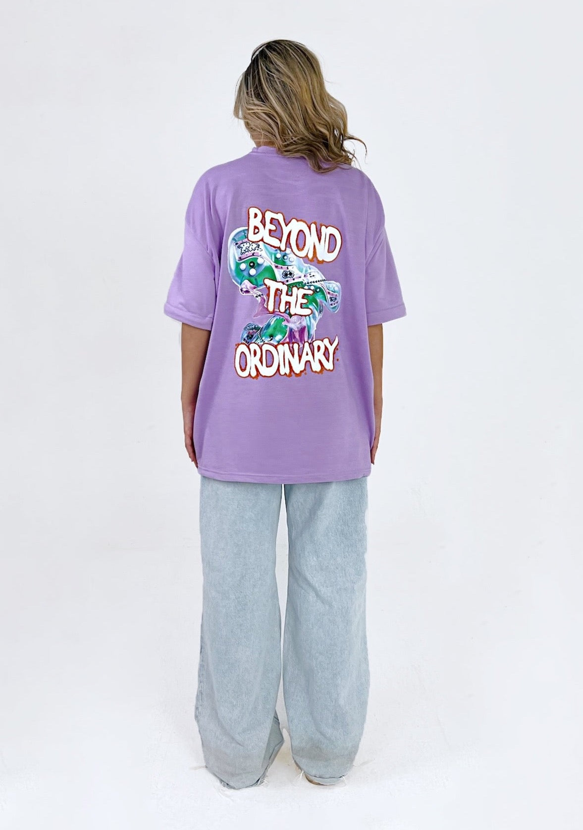 LILAC HOLOGRAPHIC TEE