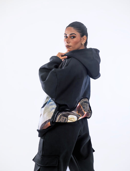 BLACK CARGO SWEATS
