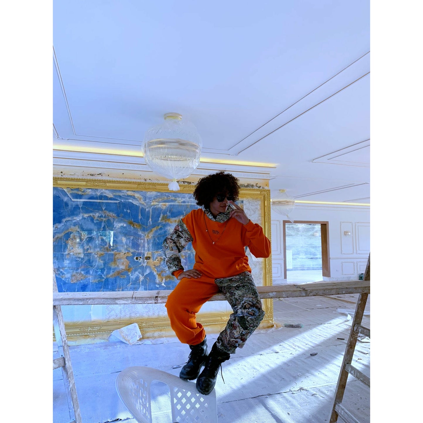 HALF AND HALF sweatpants