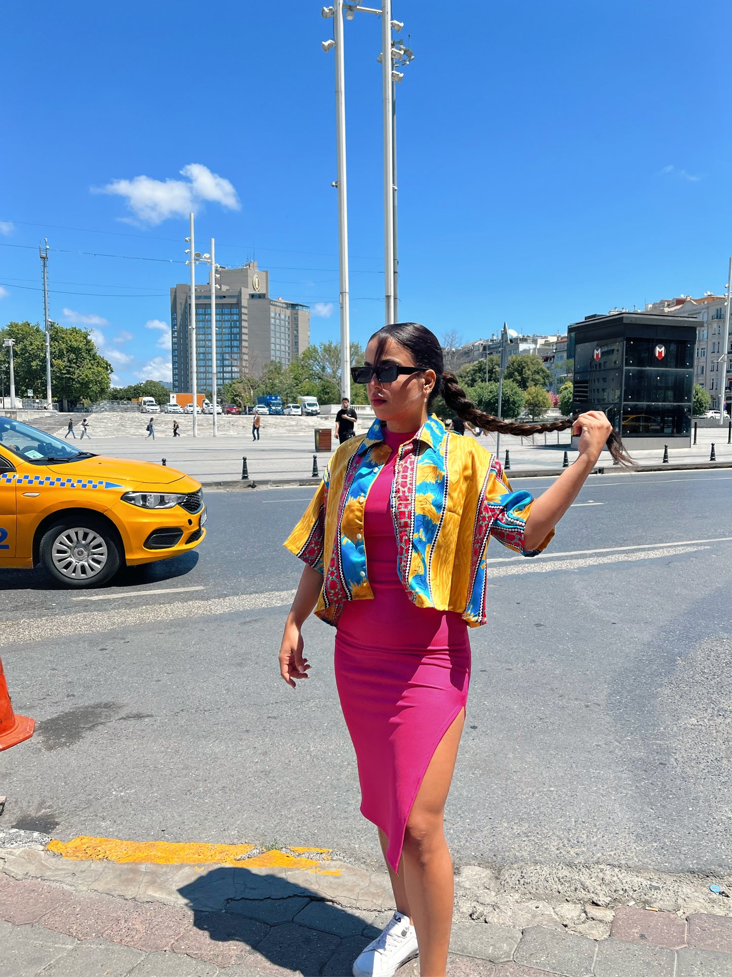 SUN LOVER CROPPED SHIRT