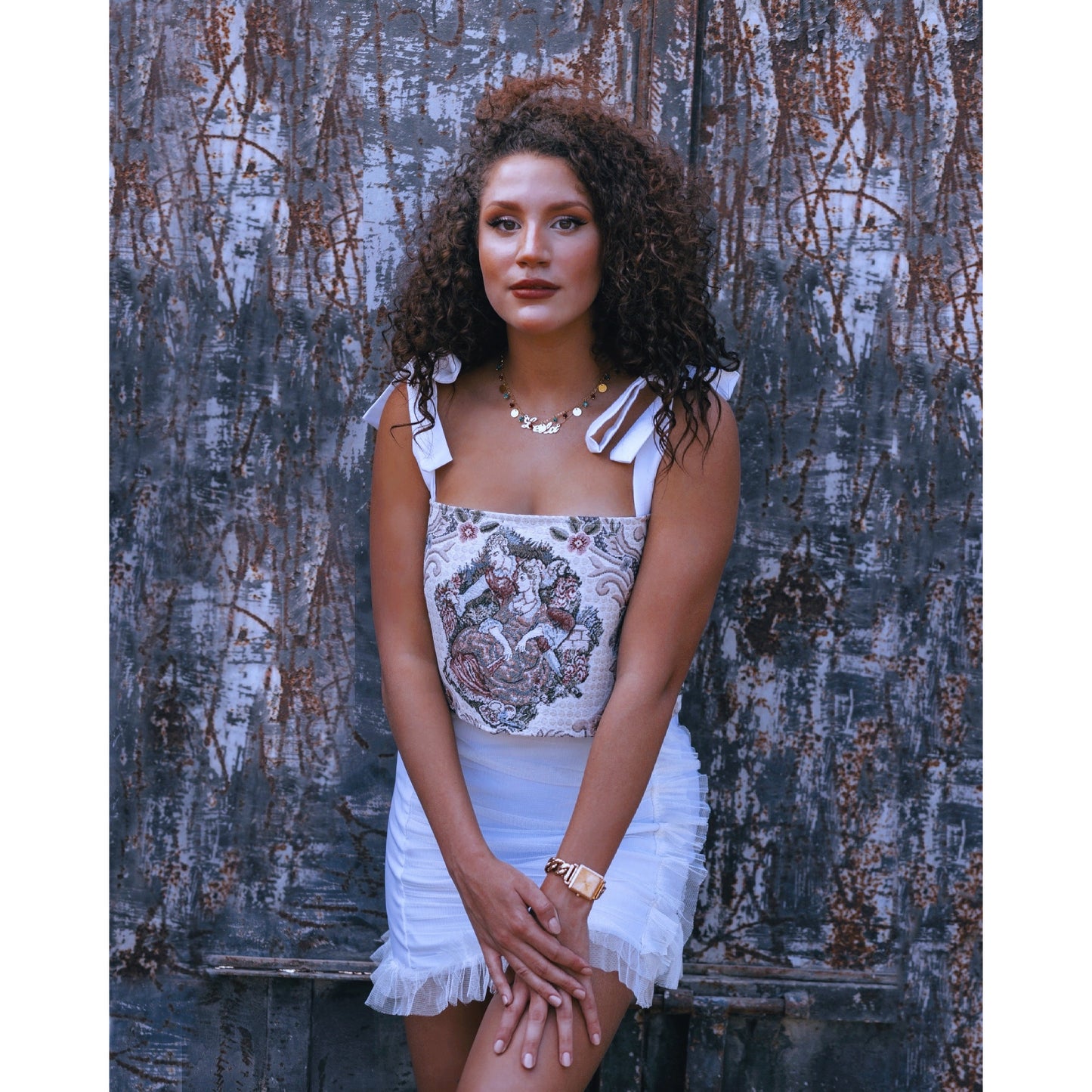 Detailed tulle skirt